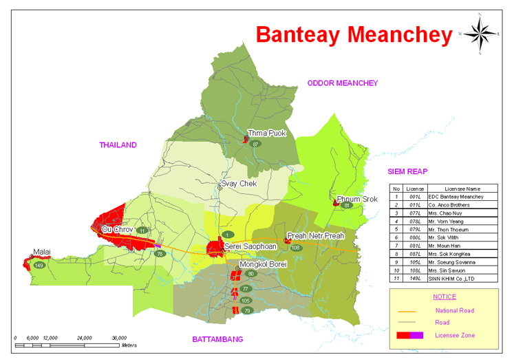 Banteay Meanchey Geography